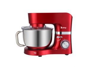 6-Speed Stand Mixer, 5.8Qt 304 Stainless Steel Mixing bowl, Red 6-Speed Stand Mixer, 5.8Qt 304 Stainless Steel Mixing bowl, Red