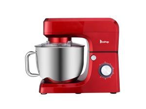 7.5QT 6 Speed Control Electric Stand Mixer with Stainless Steel Mixing Bowl, Red 7.5QT 6 Speed Control Electric Stand Mixer with Stainless Steel Mixing Bowl, Red