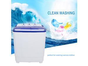 Portable Compact Mini Twin Tub Washing Machine 16LBS Spin Dryer Portable Compact Mini Twin Tub Washing Machine 16LBS Spin Dryer
