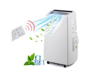 Portable Electric Air Conditioner Unit  12000BTU Power Plug In AC Cold Indoor Room Conditioning System w Cooler Dehumidifier Fan Exhaust Hose Window Seal Remote