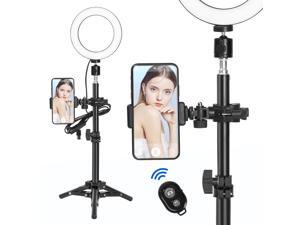 6" Selfie Desktop LED Ring Light with Stand Phone Holder for Live vedio Makeup 6" Selfie Desktop LED Ring Light with Stand Phone Holder for Live vedio Makeup