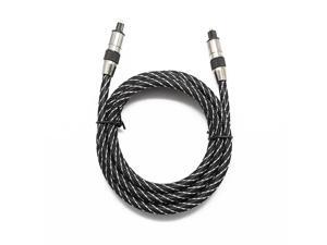 EDTREE Digital Optical Audio Cable OD 7.0mm Braided Fiber Optic Cord Toslink Cable 5ft EDTREE Digital Optical Audio Cable OD 7.0mm Braided Fiber Optic Cord Toslink Cable 5ft