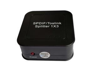 EDTREE Optical Audio Splitter 1x3 Digital SPDIF Toslink Optical Fiber Audio Splitter 1 in 3 Out EDTREE Optical Audio Splitter 1x3 Digital SPDIF Toslink Optical Fiber Audio Splitter 1 in 3 Out