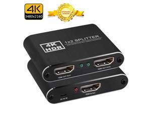 EDTREE 2-Port 4K HDMI Splitter 1 in 2 out Support HDCP1.4 3D 4K@30HZ Full HD 1080P - 1920x1080 EDTREE 2-Port 4K HDMI Splitter 1 in 2 out Support HDCP1.4 3D 4K@30HZ Full HD 1080P - 1920x1080