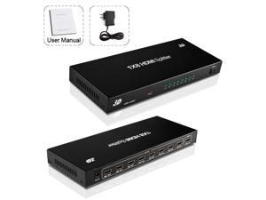 EDTREE HDMI Splitter 1 in 8 Out, 8 Ports 4K HDMI Splitter Audio Video Distributor Amplifier Support Full HD 1080p HDCP 3D 4Kx2K EDTREE HDMI Splitter 1 in 8 Out, 8 Ports 4K HDMI Splitter Audio Video Distributor Amplifier Support Full HD 1080p HDCP 3D 4Kx2K