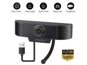 1080P Webcam with Microphone, EDTREE USB 2.0 Desktop Laptop Computer Web Camera for Video Streaming, Conference, Gaming, Online Classe 1080P Webcam with Microphone, EDTREE USB 2.0 Desktop Laptop Computer Web Camera for Video Streaming, Conference, Gaming, Online Classe