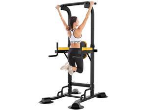 Power Tower Pull Up Bar, Adjustable Height Pull Up & Dip Station Multi-Function Home Gym Strength Training Fitness Workout Station (Dip Stand)
