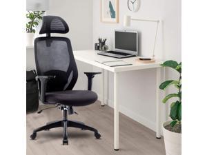 Ergonomic Office Chair-High Back Desk Chair with Adjustable Lumbar Support & Thick Seat Cushion -90°-135°Reclining & 360° Rotatable Mesh Computer Chair with Adjustable Headrest, Armrest Ergonomic Office Chair-High Back Desk Chair with Adjustable Lumbar Support & Thick Seat Cushion -90°-135°Reclining & 360° Rotatable Mesh Computer Chair with Adjustable Headrest, Armrest