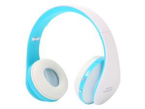 Wireless Headset, UHOMEPRO Bluetooth Headset with Mic, Dial Via Voice, Wired Stereo Headphones, Headphones for Music, Sports, Answer or Reject Phone Calls for Wearing (Blue & White) Wireless Headset, UHOMEPRO Bluetooth Headset with Mic, Dial Via Voice, Wired Stereo Headphones, Headphones for Music, Sports, Answer or Reject Phone Calls for Wearing (Blue & White)