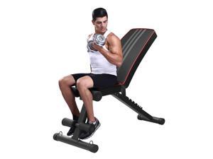 Workout Bench, UHOMEPRO Adjustable Workout Bench With Weight, Foldable Workout Bench for Sit-Ups, Gym Bench for Home, 51"L*17.7"W*46.5"H Workout Bench, UHOMEPRO Adjustable Workout Bench With Weight, Foldable Workout Bench for Sit-Ups, Gym Bench for Home, 51"L*17.7"W*46.5"H