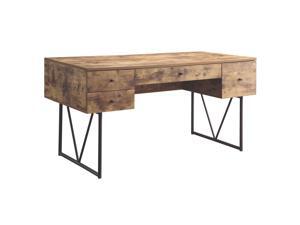 4-drawer Writing Desk Antique Nutmeg 4-drawer Writing Desk Antique Nutmeg