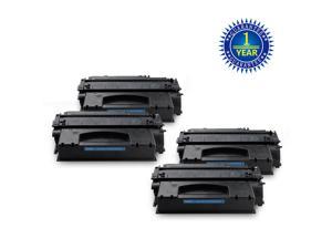 V4INK Compatible 49X Q5949X 53X Q7553X Toner Cartridge Replacement for HP Laserjet P2015dn P2015 P2015d 1320 1320n 3390 3392 M2727nf P2014 P2010 Printer (Black,4 Packs)