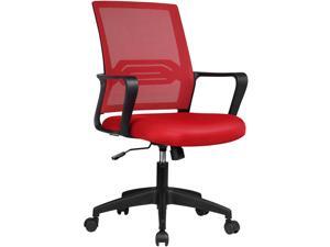 GTPLAYER Office Chair Ergonomic Desk Chair Mesh Computer Chair Mid Back Mesh Home Office Swivel Chair, Modern Executive Chair with Armrests Lumbar Support (Red) GTPLAYER Office Chair Ergonomic Desk Chair Mesh Computer Chair Mid Back Mesh Home Office Swivel Chair, Modern Executive Chair with Armrests Lumbar Support (Red)