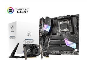 MSI Creator X299 Intel® X299 Chipset LGA2066 i9 Quad / Dual Quad: 256GB Dual: 128GB 1(Gen2, Type C), 4(Gen1, Type A) Motherboard MSI Creator X299 Intel® X299 Chipset LGA2066 i9 Quad / Dual Quad: 256GB Dual: 128GB 1(Gen2, Type C), 4(Gen1, Type A) Motherboard