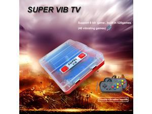 Super vib-tv vibration handle video game machine vibration red and white machine FC home game machine (256M)