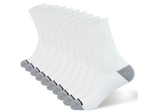 Enerwear 10P Pack Men's Cotton Moisture Wicking Heavy Cushion Crew Socks Enerwear 10P Pack Men's Cotton Moisture Wicking Heavy Cushion Crew Socks