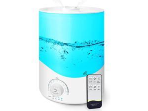 Humidifier for Bedroom Ultrasonic Air Diffuser - 3.5L Cool Mist Essential Oil Diffusers with Remote Aromatherapy Vaporizer Mister for Large Room: Aroma Humidifiers BPA-Free Purifier for Home Office