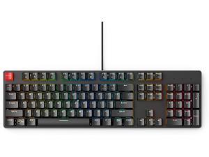 Glorious Modular Mechanical Gaming Keyboard - Full Size (104 Key) - RGB LED Backlit, Brown Switches, Hot Swap Switches (Black)(GMMK-BRN)