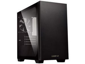 Lian Li Mid-Tower Chassis mATX Computer Case PC Gaming Case w/Tempered Glass Side Panel, Magnetic Dust Filter, Water-Cooling Ready, Side Ventilation and 2x120mm PWM Fan Pre-Installed (205M, Black)