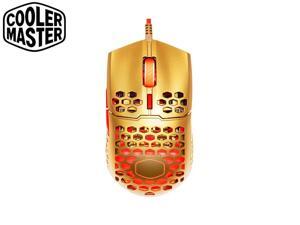 Cooler Master MM711 RGB Gaming Mouse (Gold Red Limited Edition) - 60g Lightweight, Honeycomb Shell, Ultraweave Cable, Pixart 3389 16000 DPI Optical Sensor, and RGB Accents