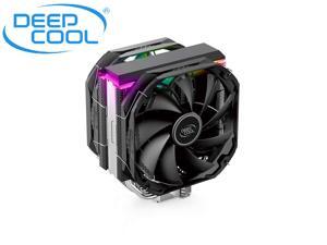 DEEPCOOL AS500 Plus CPU Air Cooler, CFD-AS500 Plus-220W Universal RAM Height Compatibility, 140mm PWM Fan, A-RGB Top Cover, 5 Heat Pipe Design for Intel Core/AMD Ryzen CPUs AS500 Plus