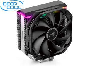 DEEPCOOL AS500 CPU Air Cooler, CFD-AS500-220W Universal RAM Height Compatibility, 140mm PWM Fan, A-RGB Top Cover, 5 Heat Pipe Design for Intel Core/AMD Ryzen CPUs DEEPCOOL AS500 CPU Air Cooler, CFD-AS500-220W Universal RAM Height Compatibility, 140mm PWM Fan, A-RGB Top Cover, 5 Heat Pipe Design for Intel Core/AMD Ryzen CPUs