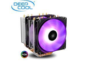 DEEPCOOL Neptwin V3 RGB CPU Cooler 6 Heatpipes Twin-Tower Heatsinks Dual 120mm PWM Silent LED Fans Constant Colorful Version, Suitable for high-end CPU air-Cooling DEEPCOOL Neptwin V3 RGB CPU Cooler 6 Heatpipes Twin-Tower Heatsinks Dual 120mm PWM Silent LED Fans Constant Colorful Version, Suitable for high-end CPU air-Cooling