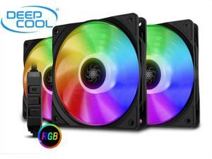 DEEPCOOL CF 120 (3 in 1) Super Silent PWM Intelligent Control Addressable RGB Fan Motherboard Sync A-RGB Controller High Performance