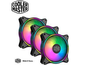 Cooler Master MF140 Halo 140mm Fan with Duo-Ring (Addressable Gen 2 RGB) Lighting - 24 Independently-Controlled LEDS, Absorbing Rubber Pads, PWM Static Pressure for Computer Case & Liquid Radiator
