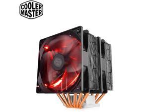Cooler Master Blizzard T620 CPU Radiator ,Double Tower 6 Heat Pipe,120mm Fans,Red Led,200 Watt TDP Performance, Excellent heat dissipation performance,I9 2066, AMD AM4/AM3+/AM3/AM2+/FM2+/FM2/FM1