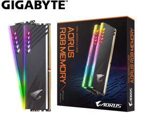 Gigabyte AORUS RGB Memory 16GB (2x8GB) 288-Pin RGB PC4-26600 DDR4 3333MHz Perfect for Intel X299, X299X, Z390 and AMD X570, TRX40 Platforms Desktop Memory Model GP-AR36C18S8K2HU416R