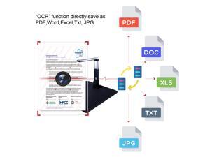 Document Book Camera, 10Megapixes CMOS, Powerful Imaging Software,OCR Function Book Scanner,Real Time showing for Projector, Portable for Teacher and Office Document Book Camera, 10Megapixes CMOS, Powerful Imaging Software,OCR Function Book Scanner,Real Time showing for Projector, Portable for Teacher and Office