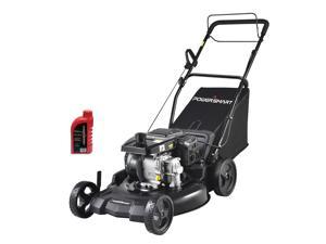 Self Propelled Gas Lawn Mower-21 Inch, 3-in-1 Lawnmower Gas Powered with Bag, 5 Heights Adjustable-1.18" to 3", 209CC 4-Stroke Engine, Oil Included