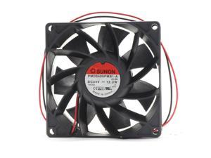 SUNON PMD2409PMB1-A 24V DC Fan 92x92x38mm 120.2CFM 12.2W 57.6dBA Leadwires Axial Cooling Fan for Schneider Inverter