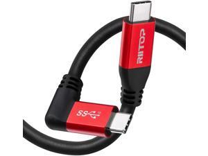 Oculus Link Cable 10FT, RIITOP USB 3.1 C to C Cable Right Angled with Emarker, up to 100W 20V 5A PD Charging, 10Gbps Data Transfer, 4K Video Output, for Oculus Quest 2 Charging, USB-C Monitor Display Oculus Link Cable 10FT, RIITOP USB 3.1 C to C Cable Right Angled with Emarker, up to 100W 20V 5A PD Charging, 10Gbps Data Transfer, 4K Video Output, for Oculus Quest 2 Charging, USB-C Monitor Display