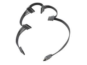 SATA to 5x SATA Power Splitter Cable, 15 Pin SATA to 5 SATA Power Splitter Cable Adapter Apply for Hard Disk Drive, HDD, SSD, Optical Drives Sata Power Cable -24 Inches