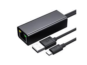 Ethernet Adapter for TV Stick, Fire Stick Ethernet Adapter, Micro USB to RJ45 Ethernet Adapter with USB Power Supply Cable for Streaming Sticks Ethernet Adapter for TV Stick, Fire Stick Ethernet Adapter, Micro USB to RJ45 Ethernet Adapter with USB Power Supply Cable for Streaming Sticks
