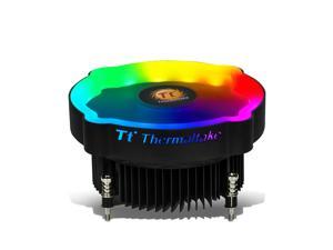 Tt (Thermaltake) Multicolor RGB CPU Fan Large Airflow Hydraulic Bearing CPU Cooler Only for Intle