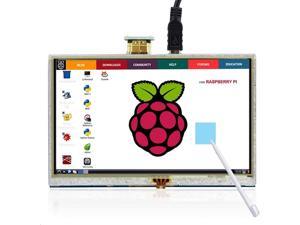 5 Inch For Raspberry Pi Screen Touchscreen 800x480 TFT LCD Display HDMI Interface for Raspberry Pi 4B 3B+ 3B 2B+ BB Black Banana Pi Windows 10 8 7