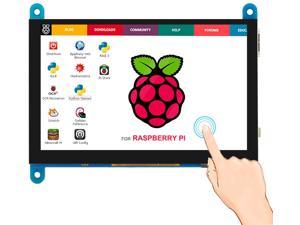 For Raspberry Pi 4 Touchscreen Monitor 5 inch HDMI Monitor Display 800x480 Compatible with Raspberry Pi 4 3B+ 3B 2B BB Black Banana Pi Windows 10 8 7