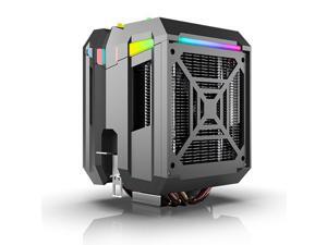 Tt(Thermaltake) T400 CPU Radiator PWM Intelligent Speed Regulation 5V 3pin ARGB 4 Heat Pipe CPU Cooling Fan Tt(Thermaltake) T400 CPU Radiator PWM Intelligent Speed Regulation 5V 3pin ARGB 4 Heat Pipe CPU Cooling Fan