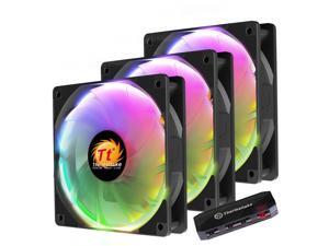 Thermaltake(Tt) 12cm PWM PC Case Cooler Fan 5v 3pin ARGB Motherboard Sync 3 Fans Pack Thermaltake(Tt) 12cm PWM PC Case Cooler Fan 5v 3pin ARGB Motherboard Sync 3 Fans Pack