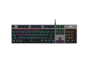 AOC GK410 mechanical keyboard 4 color key switch type esports full key non-impact game computer keyboard