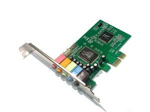 Upgrade PCIE Sound Card, 5.1CH Computer Internal Sound Card 3D Stereo Audio Card, CMI8738 Chip 32/64 Bit for Win10