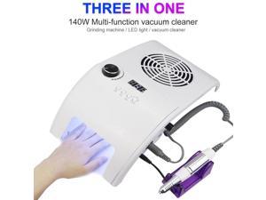 3in1 Multifunction High efficiency 35000RMPD Nail Drill With UV LED Nail Lamp Vacuum Cleaner Manicure Fan Tools Kits