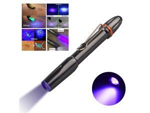 365nM 395nM LED UV Penlight 3W Ultra Violet Pen Flashlight Portable Ultraviolet Pen Light With Clip For Money Detect