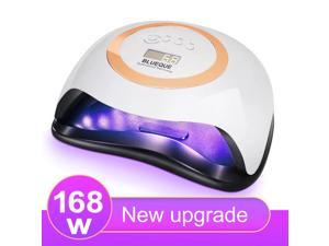 168w UV Gel Nail Lamp Lampara UV Lamp Gel Light 42leds Nail Dryer For All Gels With Smart Sensor and Timer Manicure Ongle Tools