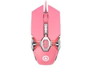Pink Mouse Game Dedicated Wired Girl Cute Mechanical Gaming Macro Mute Silent Office Computer  computer mouse
