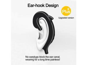 1 pc Bluetooth Bone Conduction Dolphin Business Earphone Headphones Wireless Earhook Mono Headset with Mic for