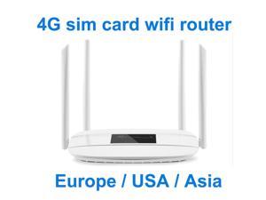 4G wifi router 4G lte cpe SIM card wifi router 300m CAT4 32 wifi users router RJ45 WAN LAN indoor lte CPE wireless router